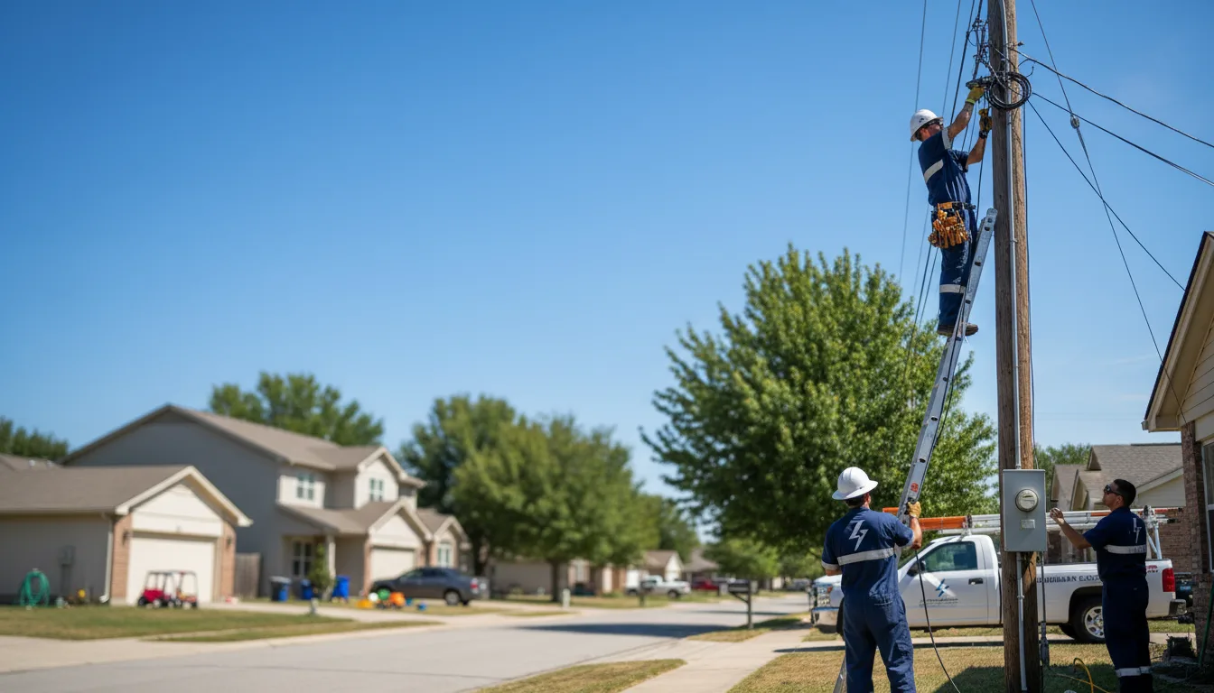 Residential electrician providing installation services in Marcus Hook, PA